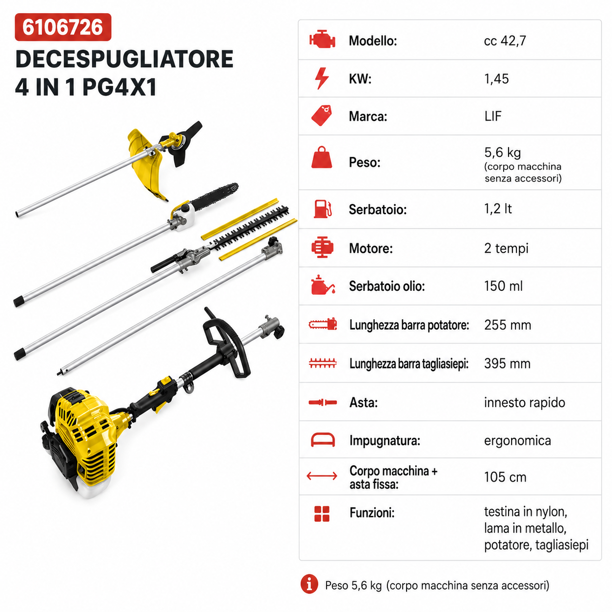 DECESPUGLIATORE 4 IN 1 'PG4X1' - LIF