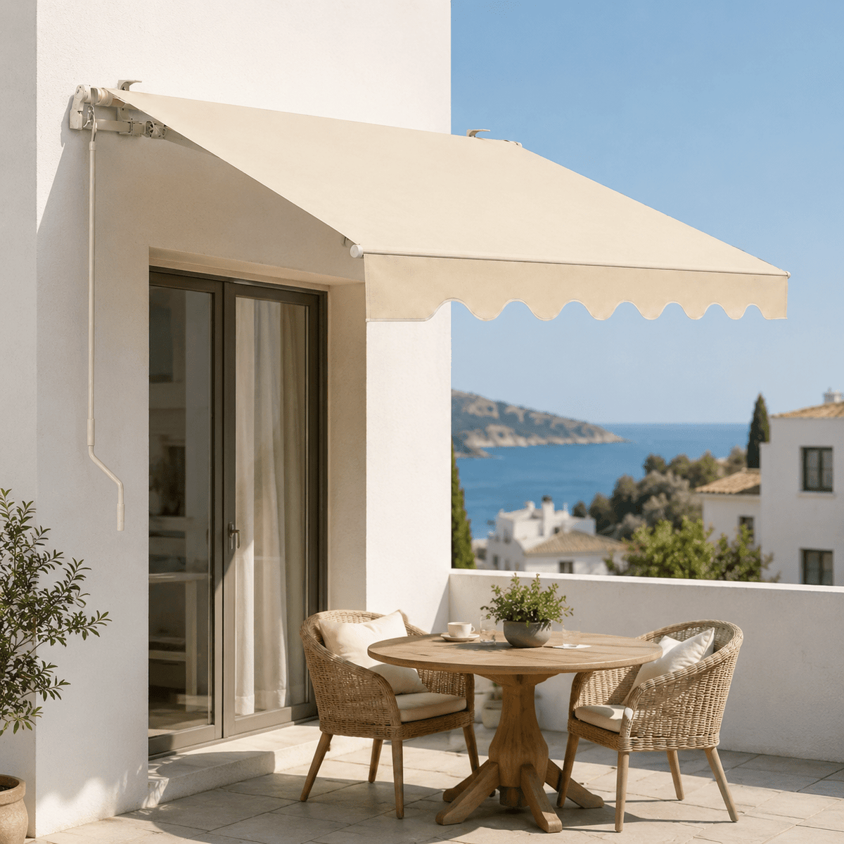 TENDA DA SOLE AVVOLGIBILE 300 cm x H 200 cm - ELETTROFER