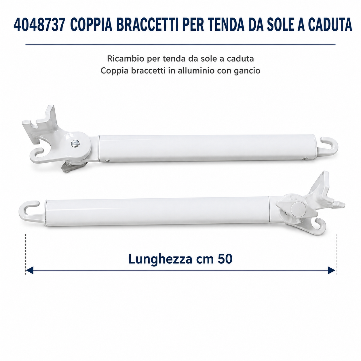 BRACCETTI PER TENDA A CADUTA- 50 cm