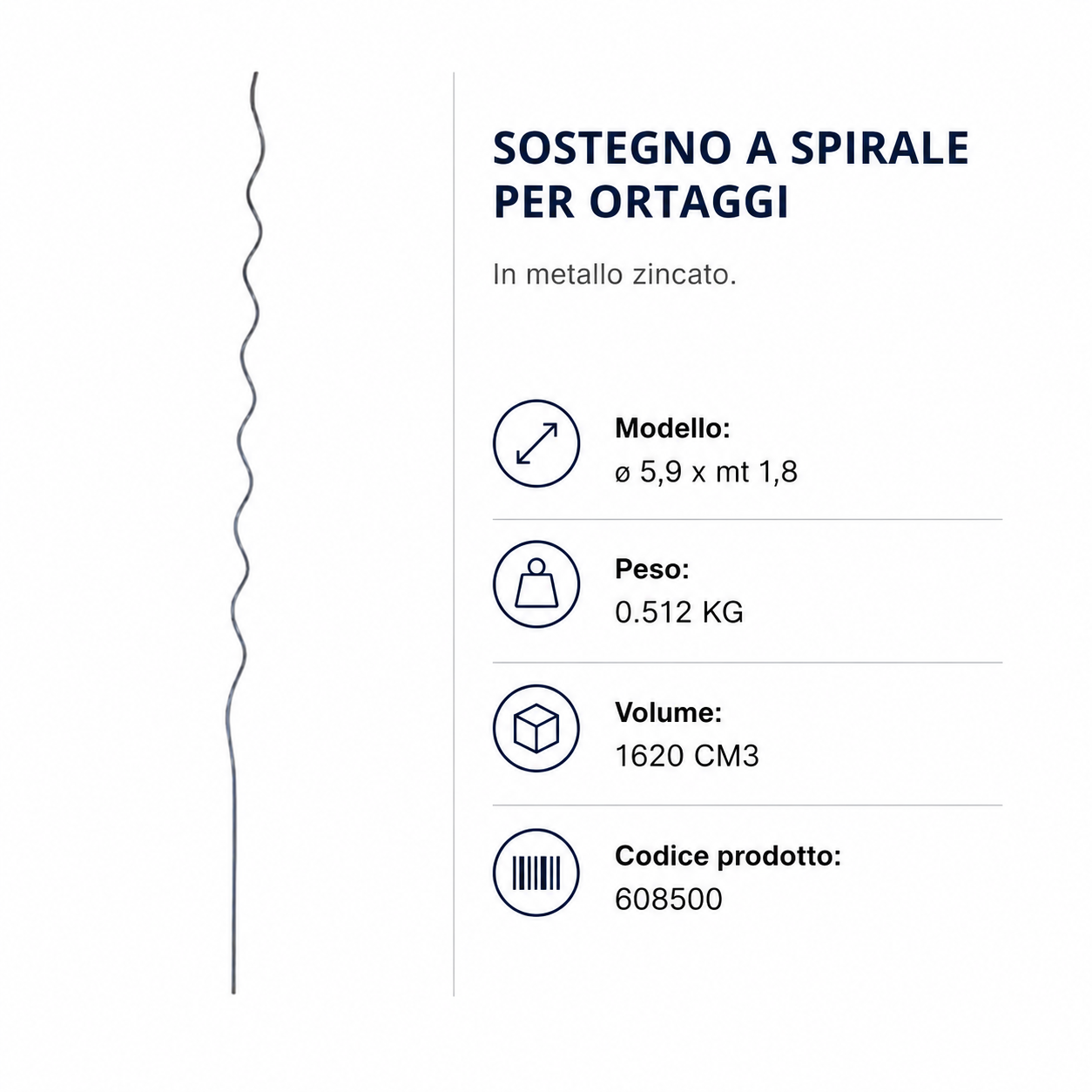Sostegno a spirale per ortaggi - LIF