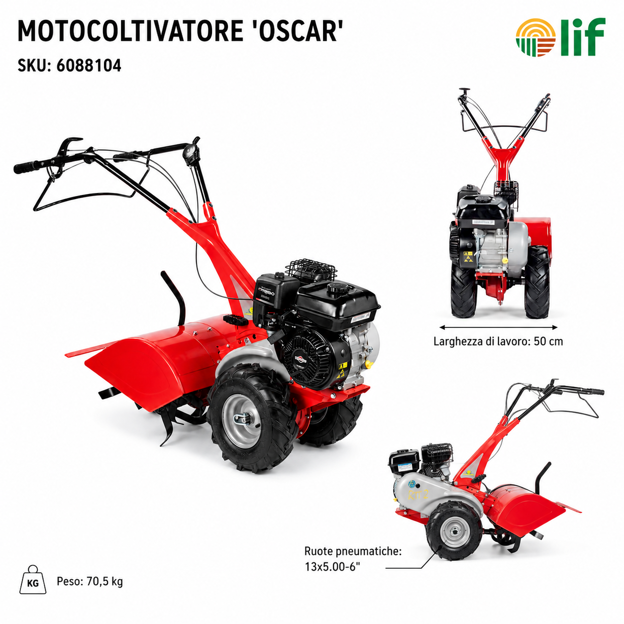 Motocoltivatore Oscar 208 cc - LIF