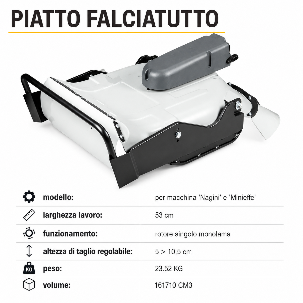 Piatto falciatutto per Nagini 53cm - LIF