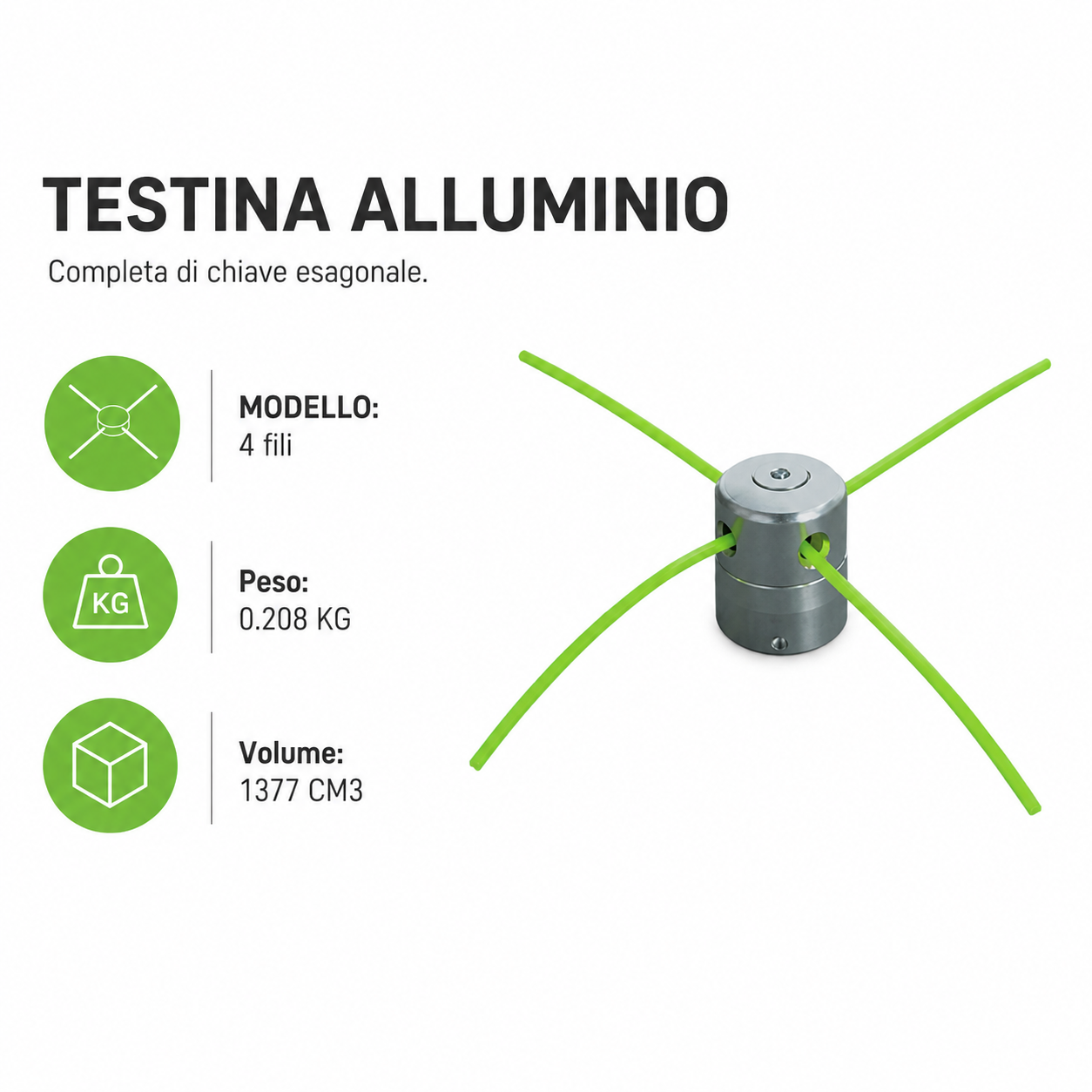 TESTINE PER DECESPUGLIATORE LIF – Multifilo PVC e Alluminio