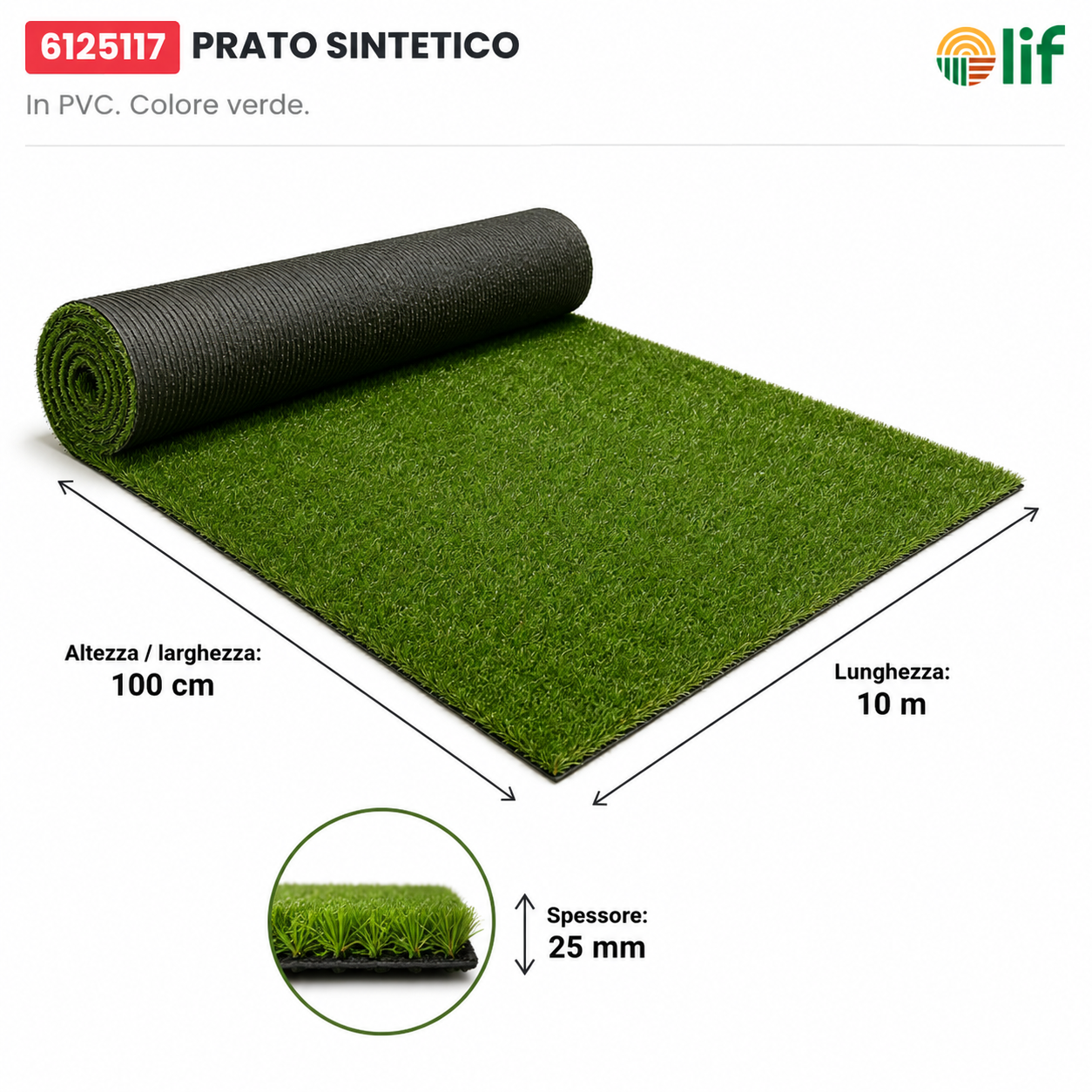 Prato Sintetico LIF – Effetto Naturale (2 Varianti)