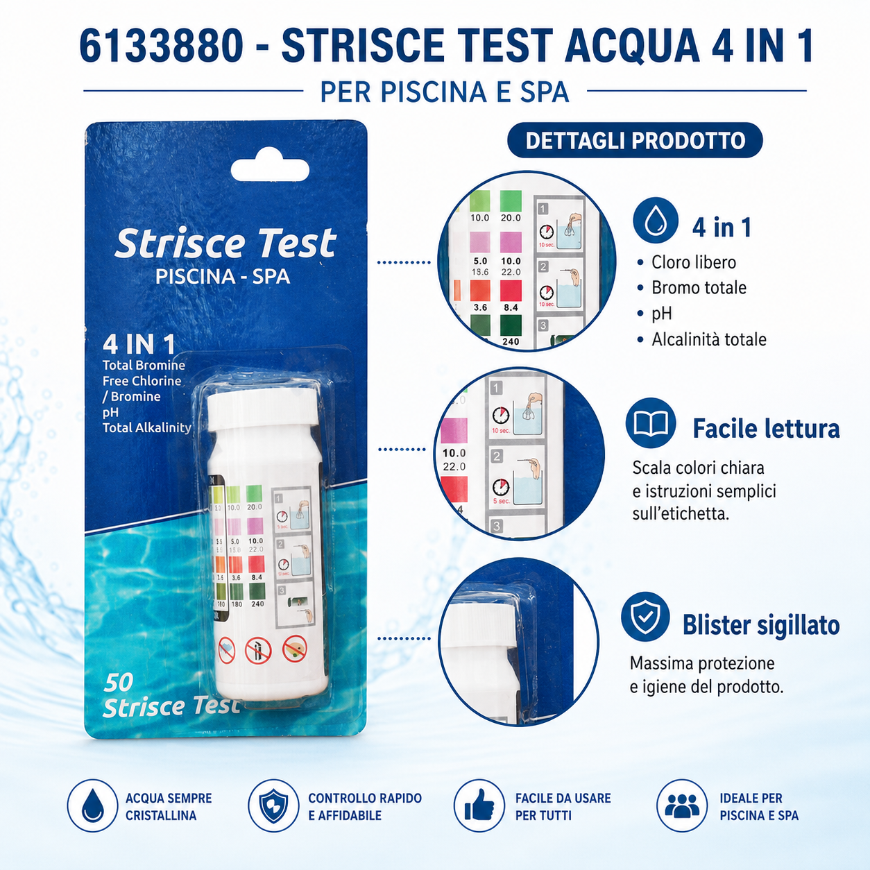 STRISCE TEST ACQUA 4 IN 1