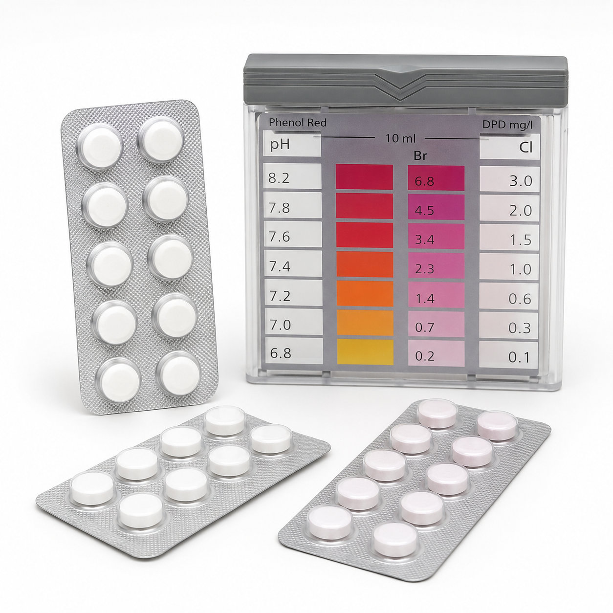 Test cloro/pH - kit controllo acqua piscina