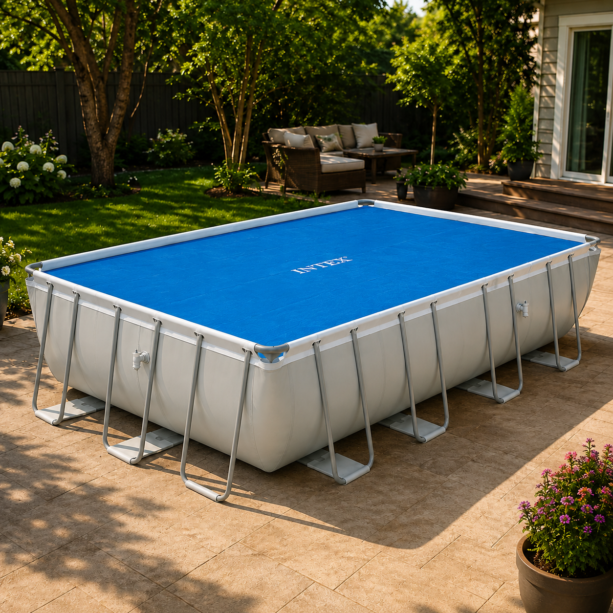 Telo copripiscina termico - cm 732 x 366 - INTEX