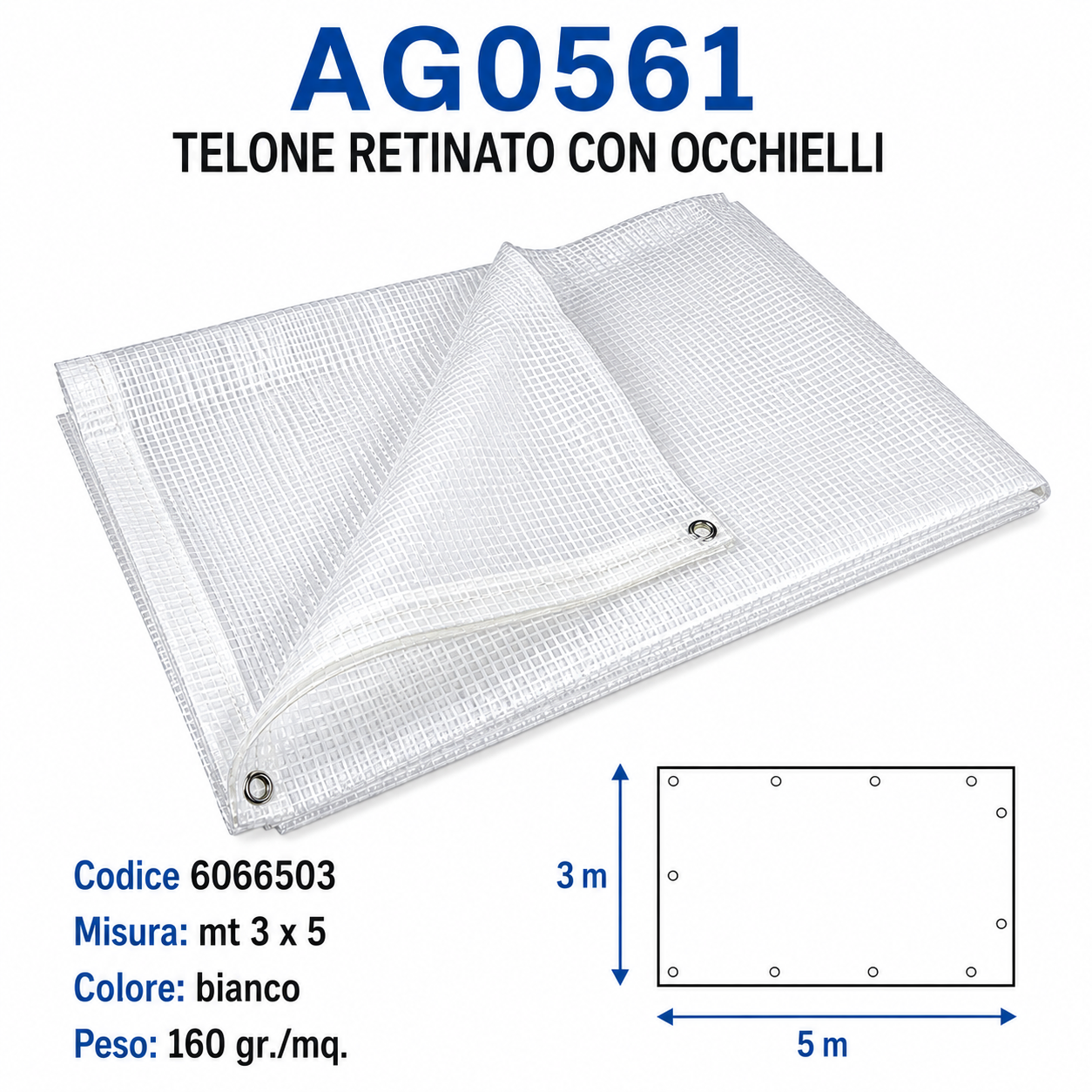 TELO RETINATO PER COPERTURA ANTI-UV