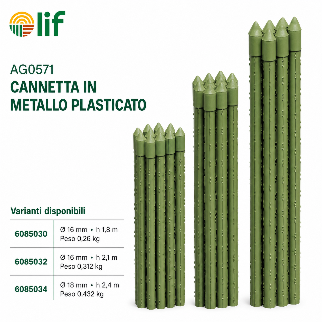 Cannetta in metallo plasticato - LIF