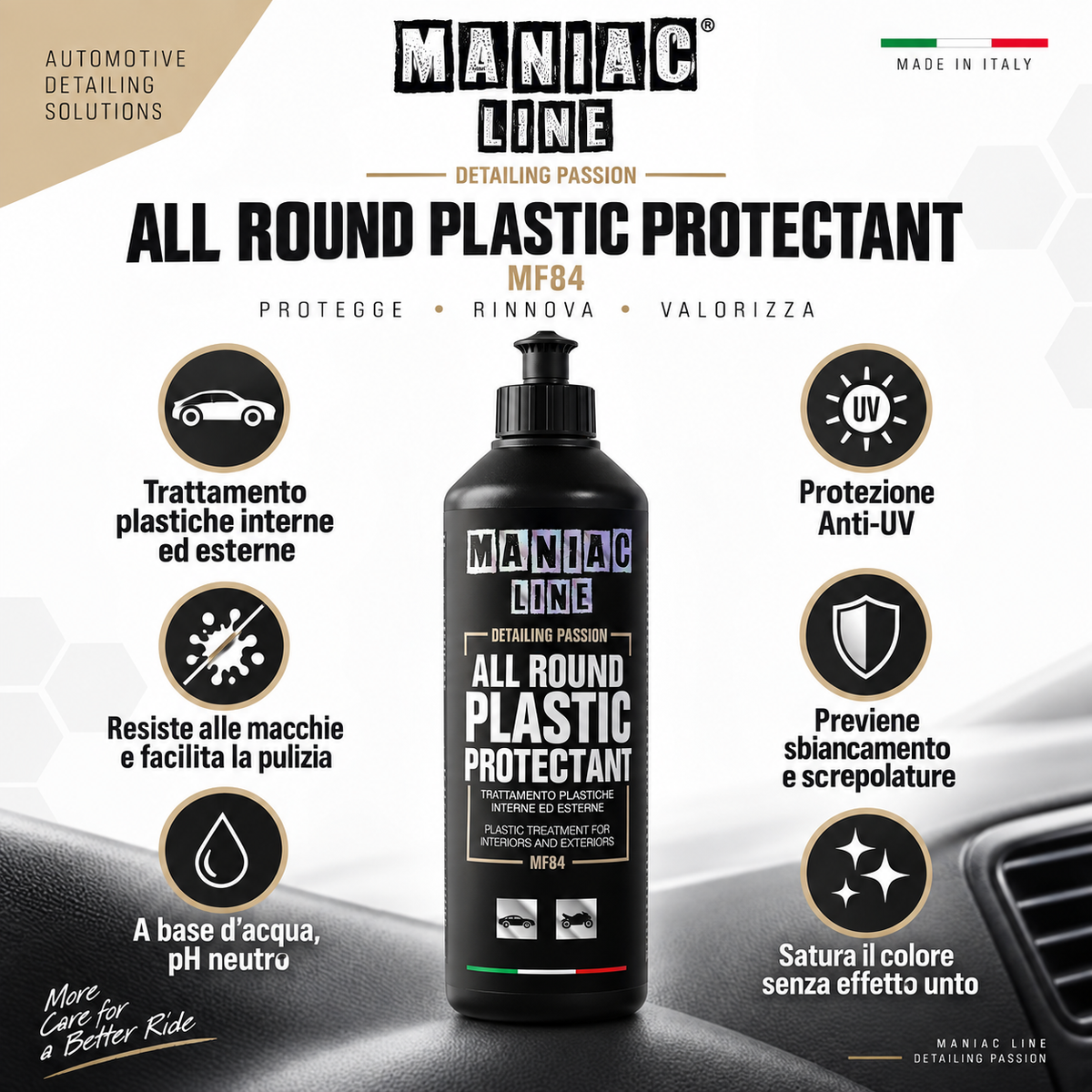 All Round Plastic Protectant trattamento per plastiche - MA-FRA Maniac Line