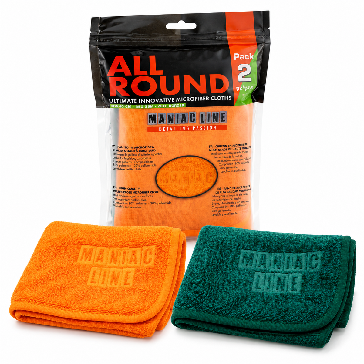 All Round Ultimate Innovative Microfiber Cloths - MA-FRA Maniac Line