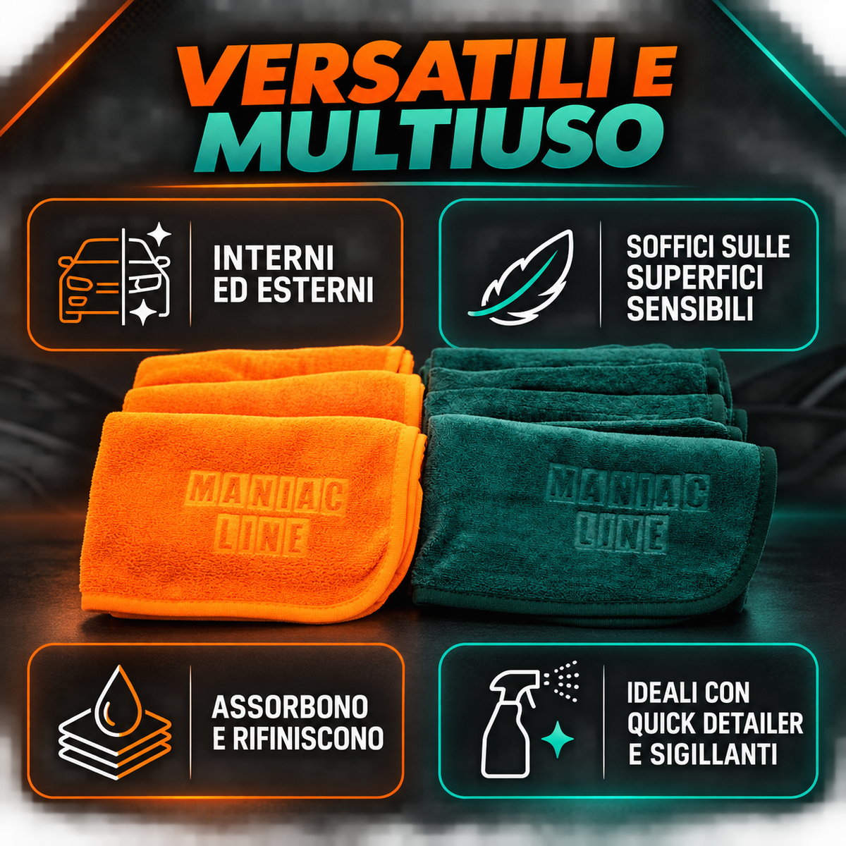 All Round Ultimate Innovative Microfiber Cloths - MA-FRA Maniac Line