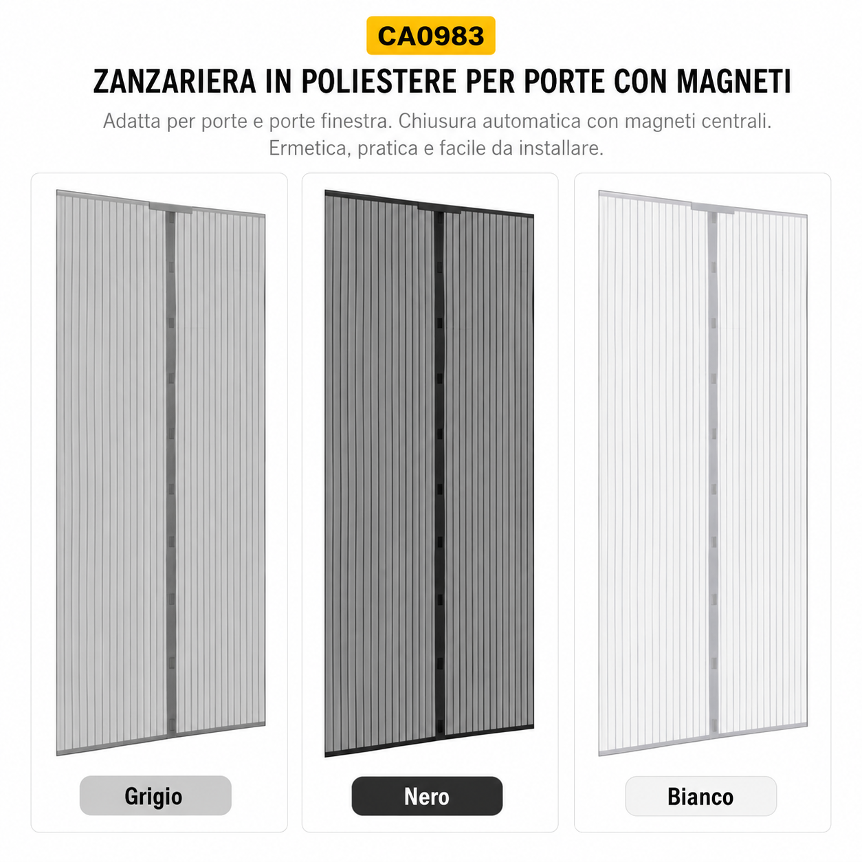 ZANZARIERA MAGNETICA - 120 x 250 cm