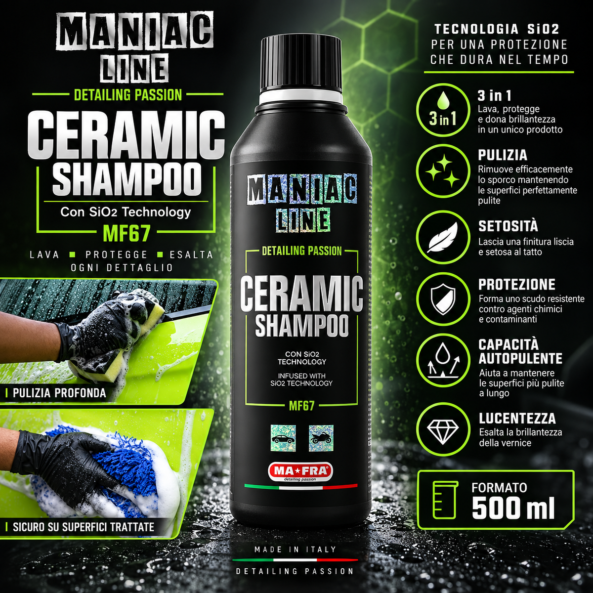 Ceramic Shampoo - MA-FRA Maniac Line