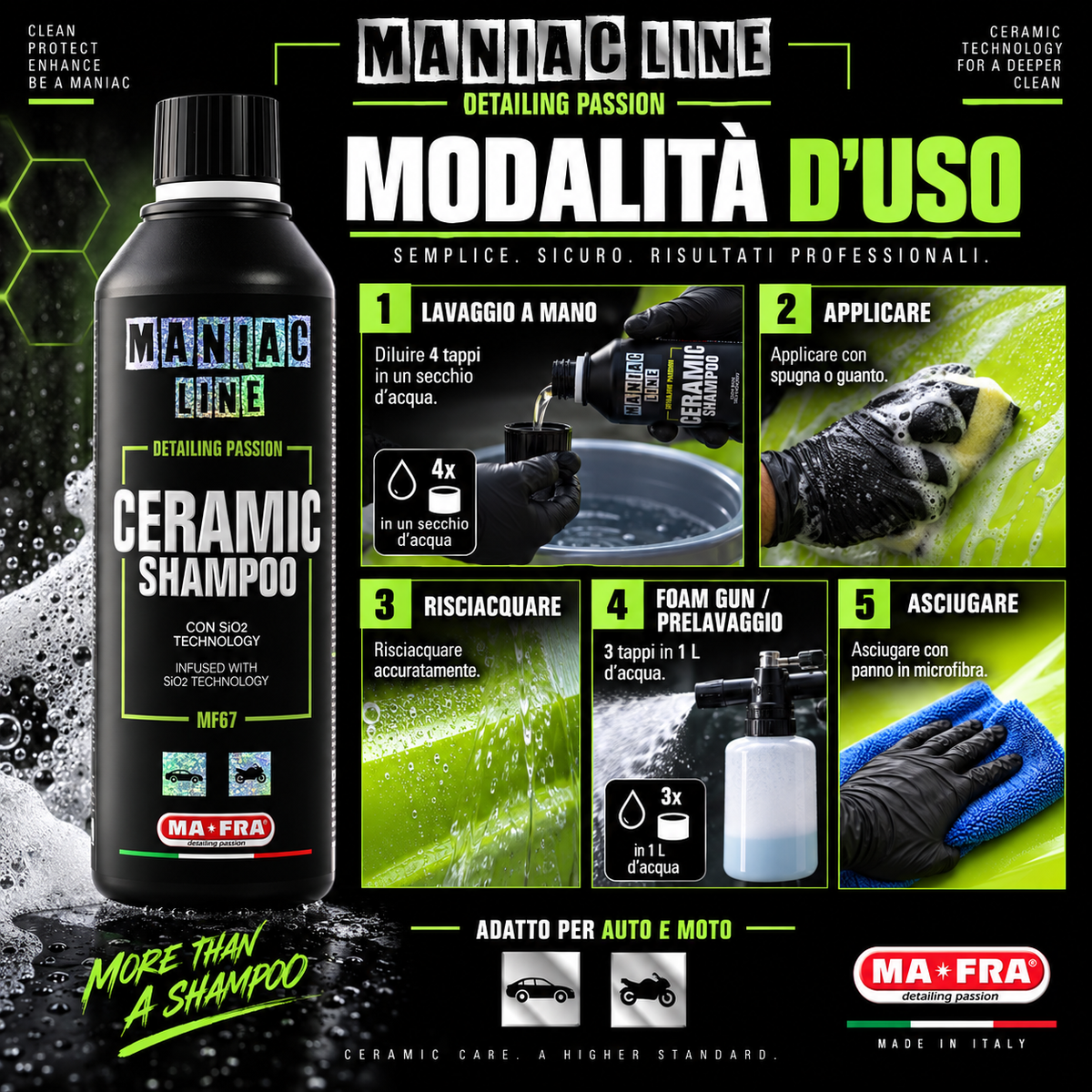 Ceramic Shampoo - MA-FRA Maniac Line