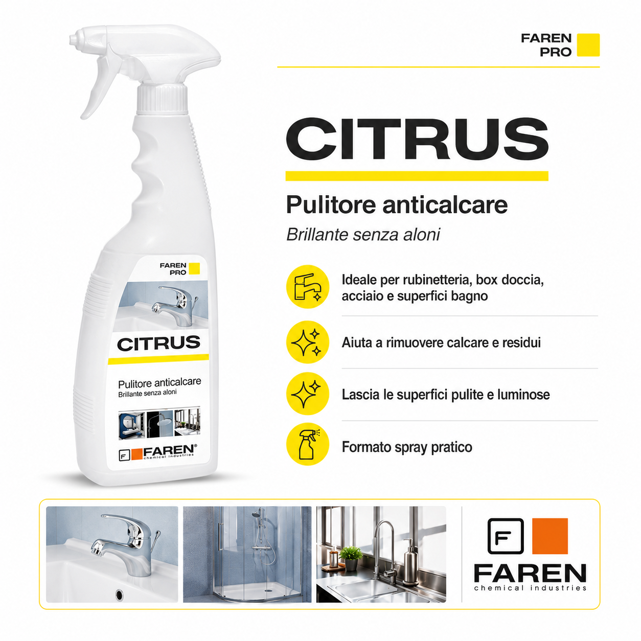 Faren Citrus anticalcare naturale 750 ml