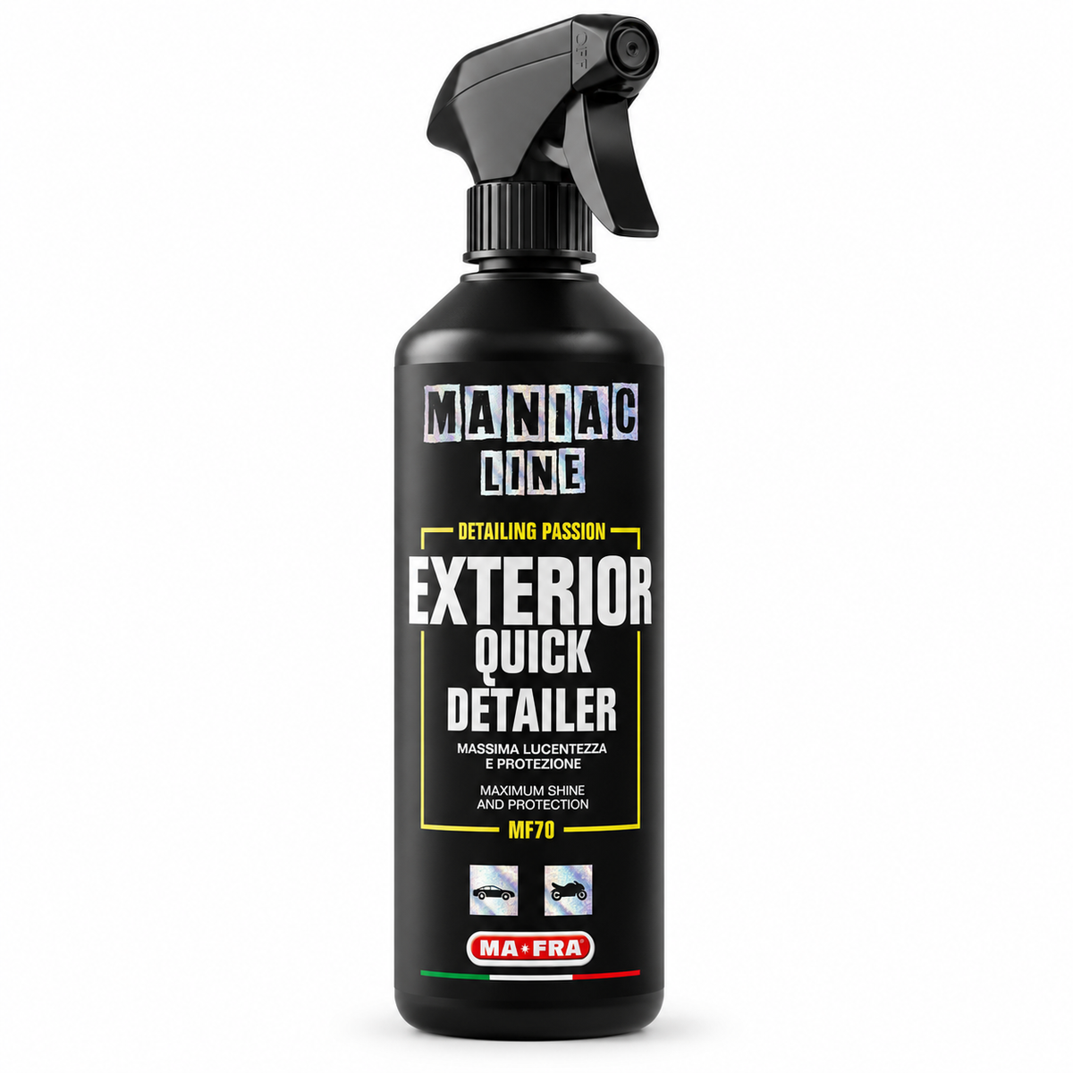 Exterior Quick Detailer  pulitore a secco 3 in 1 - MA-FRA Maniac Line
