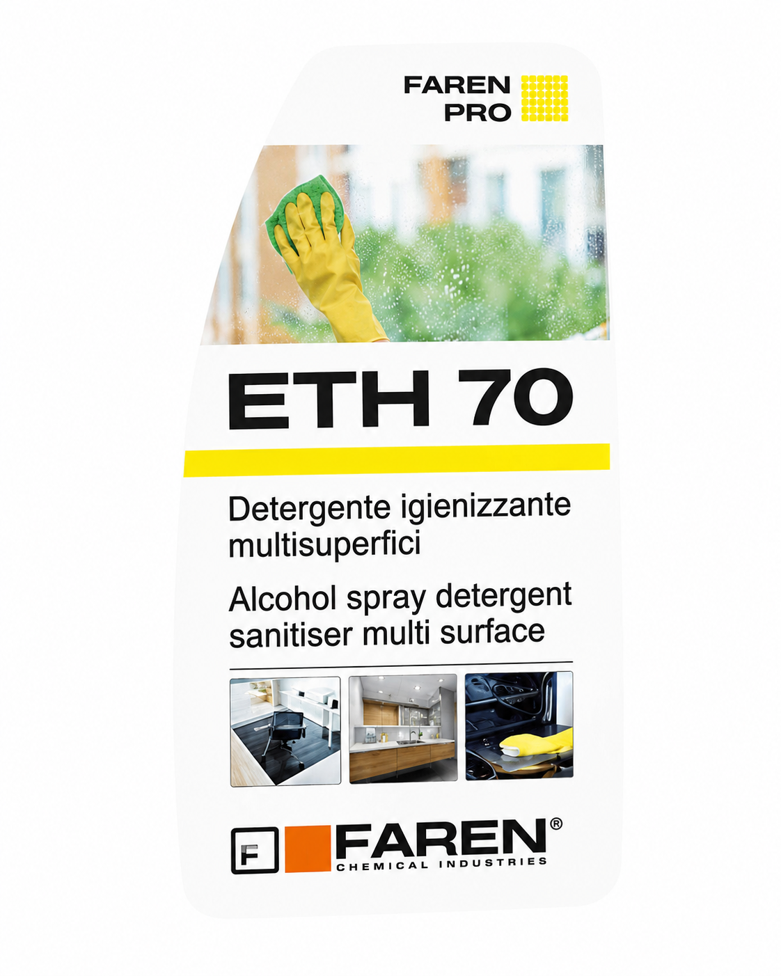 Faren ETH 70 - detergente igienizzante base alcolica 70%