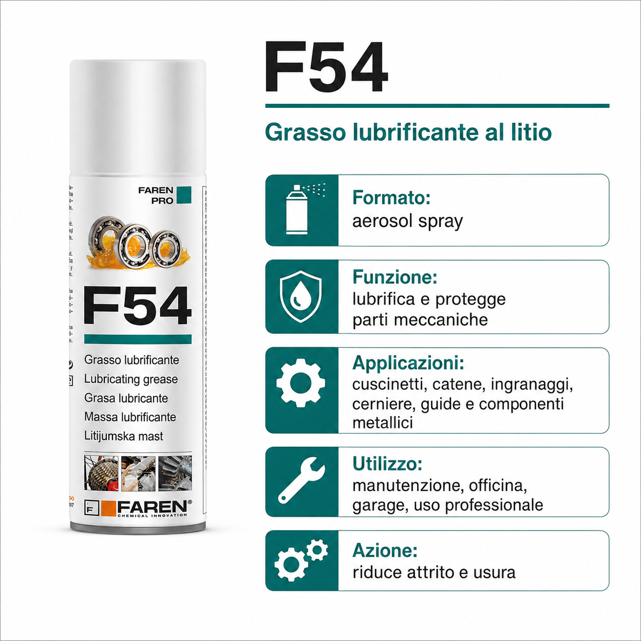 Faren F54 - grasso lubrificante al litio