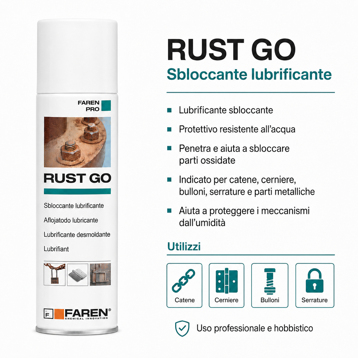 FAREN RUST GO - lubrificante protettivo