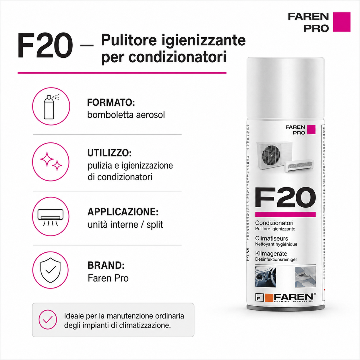 Faren F20 - pulitore igienizzante