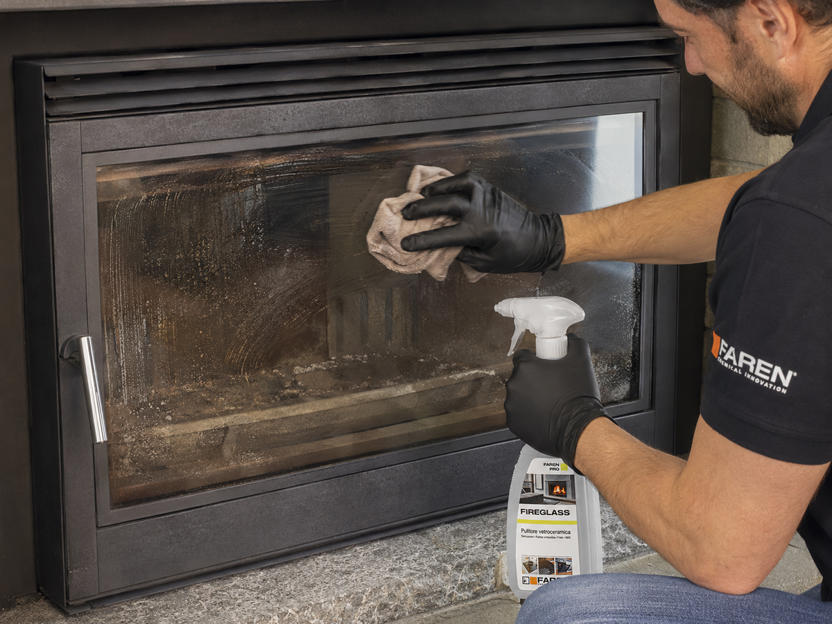 Faren Fireglass - pulitore vetroceramica, termocamini e BBQ