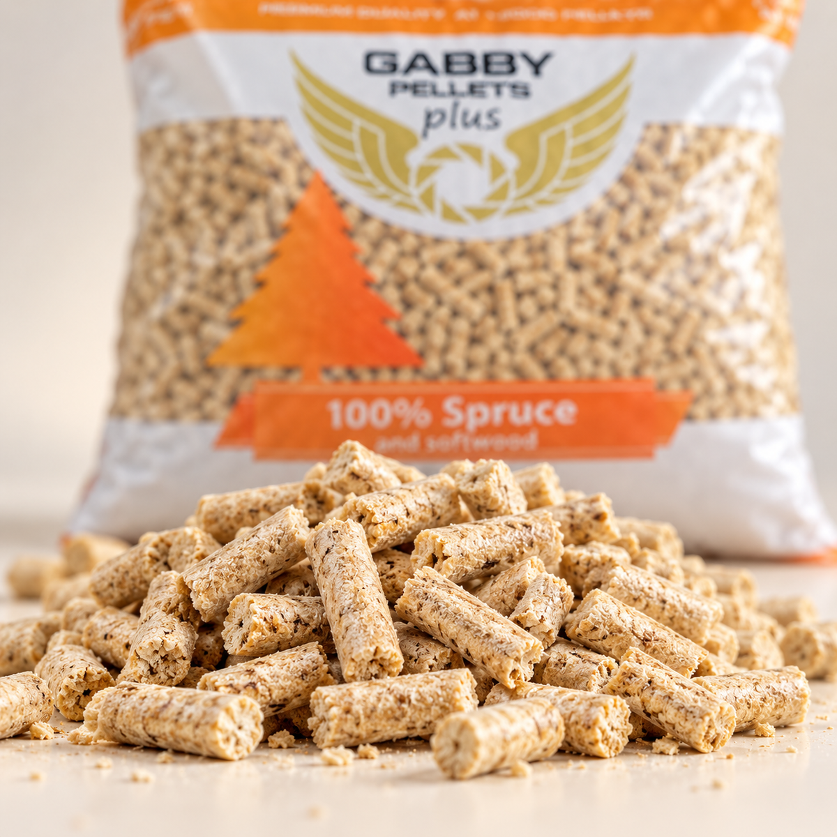 Pellet Gabby Plus 100% abete ENplus A1 - Sacco 15 kg