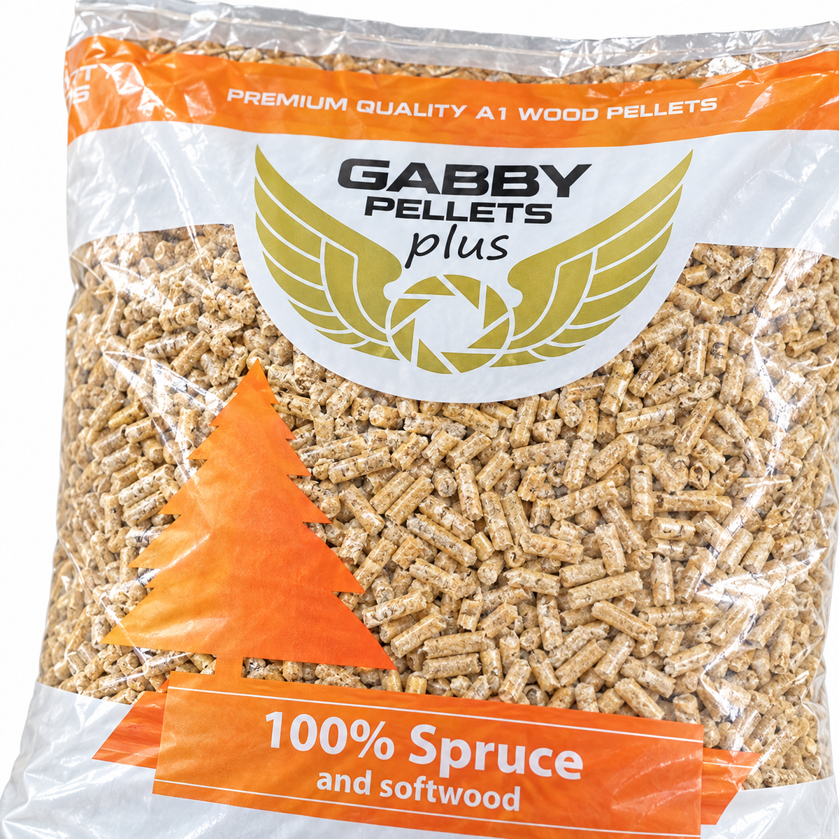 Pellet Gabby Plus 100% abete ENplus A1 - Sacco 15 kg