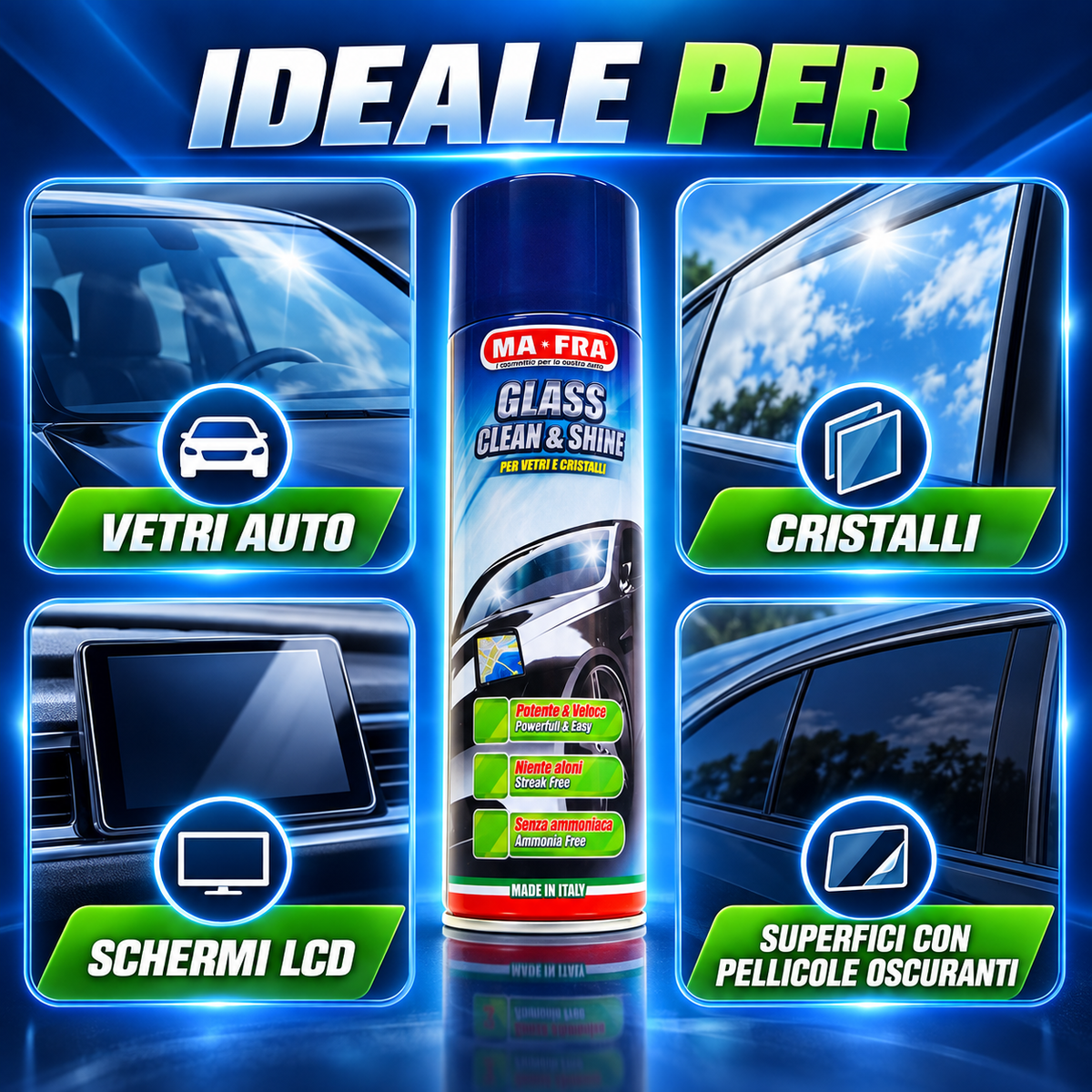 Glass Clean & Shine Pulitore vetri - MA-FRA
