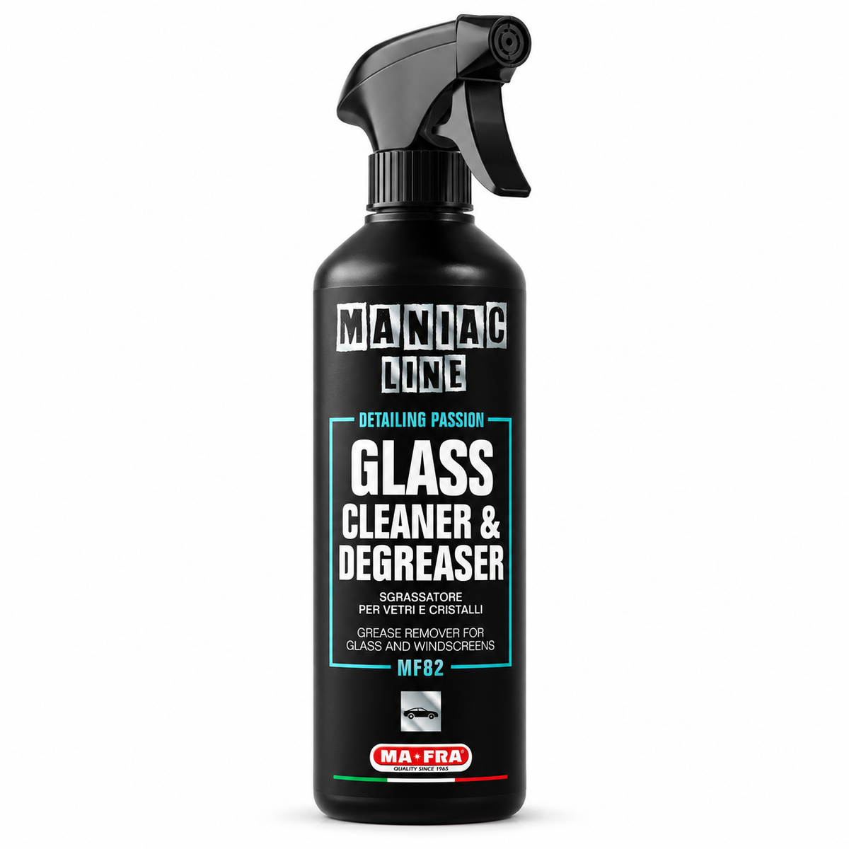 Glass Cleaner & Degreaser sgrassatore per vetri e cristalli auto - MA-FRA Maniac Line