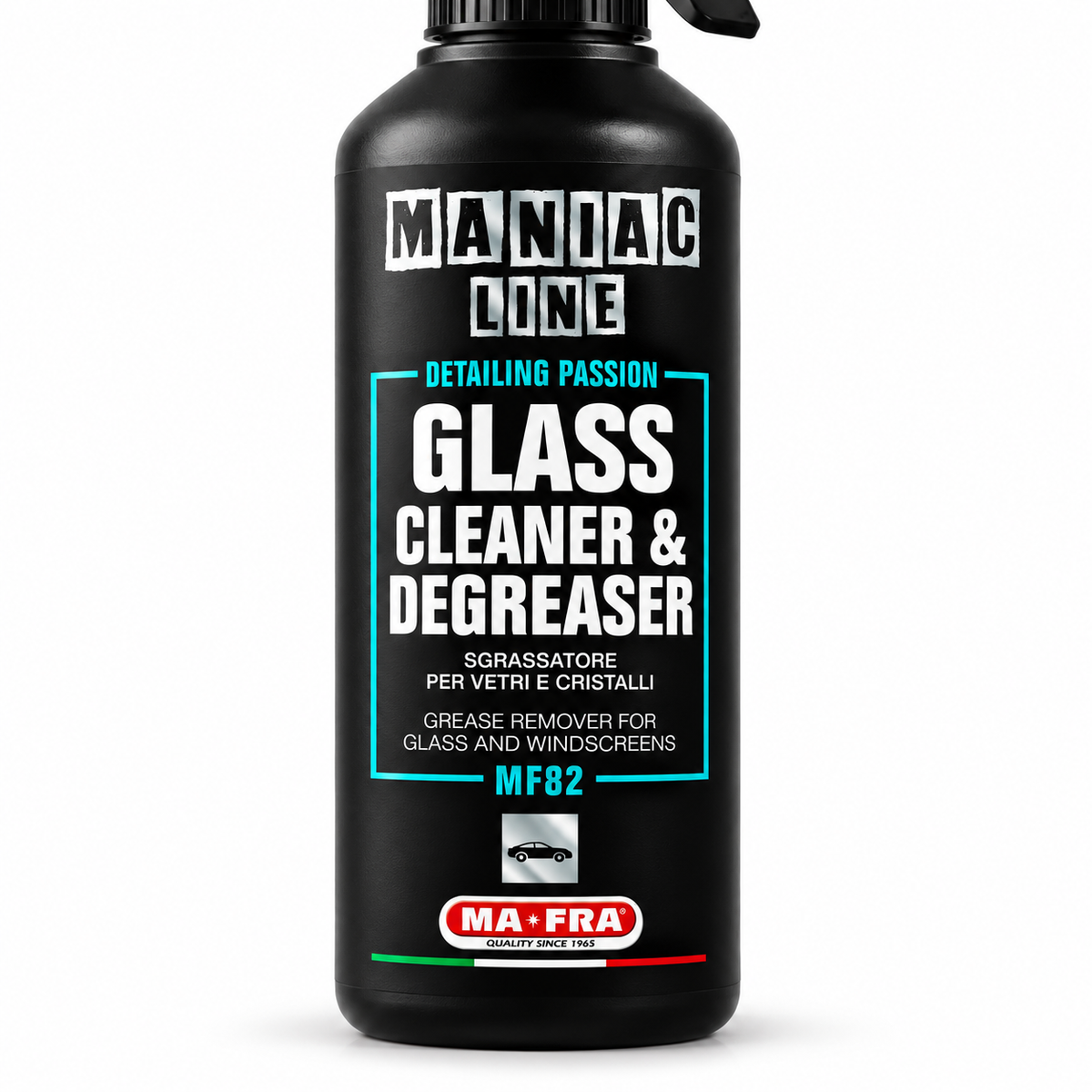 Glass Cleaner & Degreaser sgrassatore per vetri e cristalli auto - MA-FRA Maniac Line