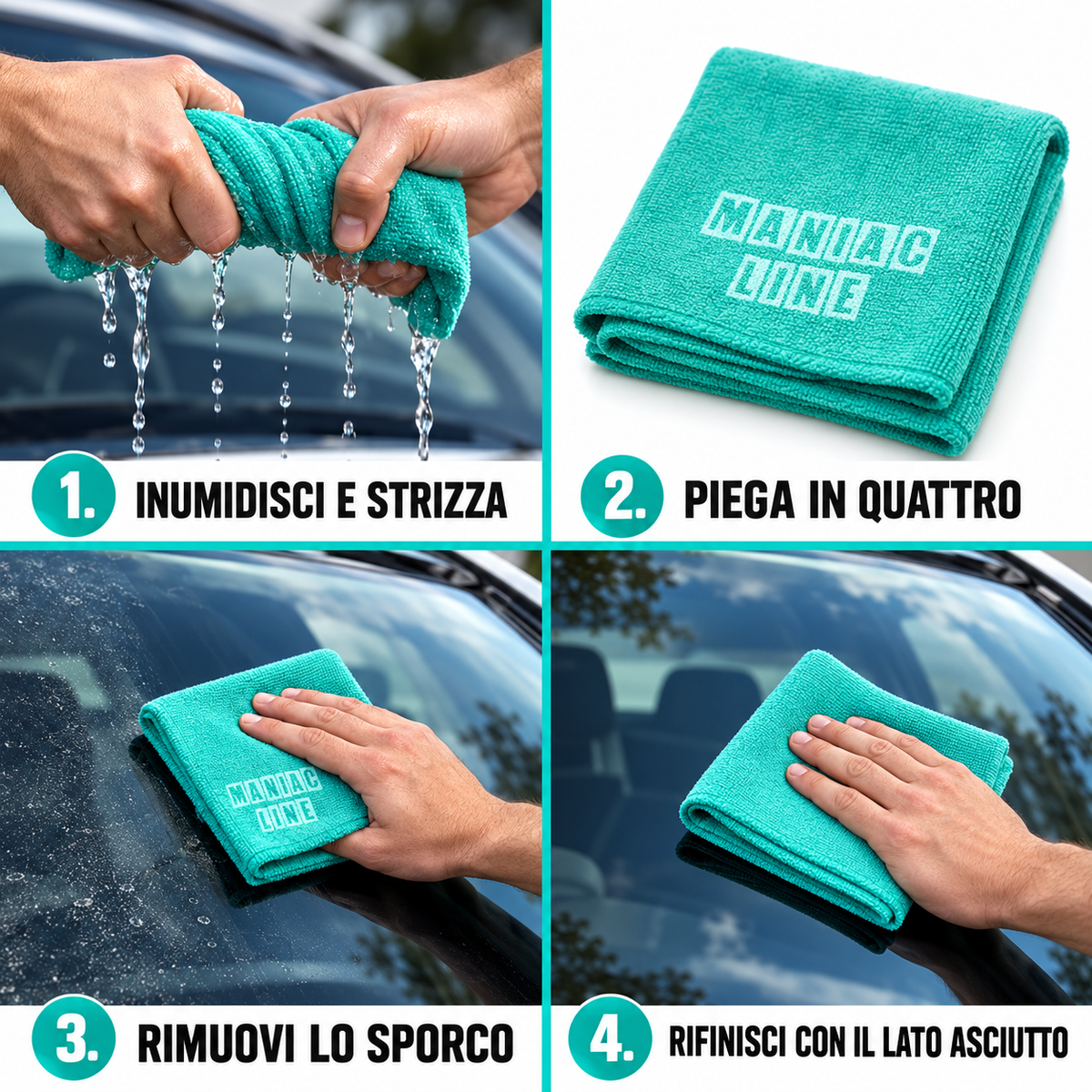 Glass Ultimate panno vetri professionale - MA-FRA Maniac Line