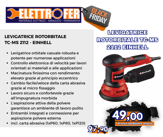 EINHELL LEVIGATRICE ROTORBITALE TC-RS 425 E Black Friday