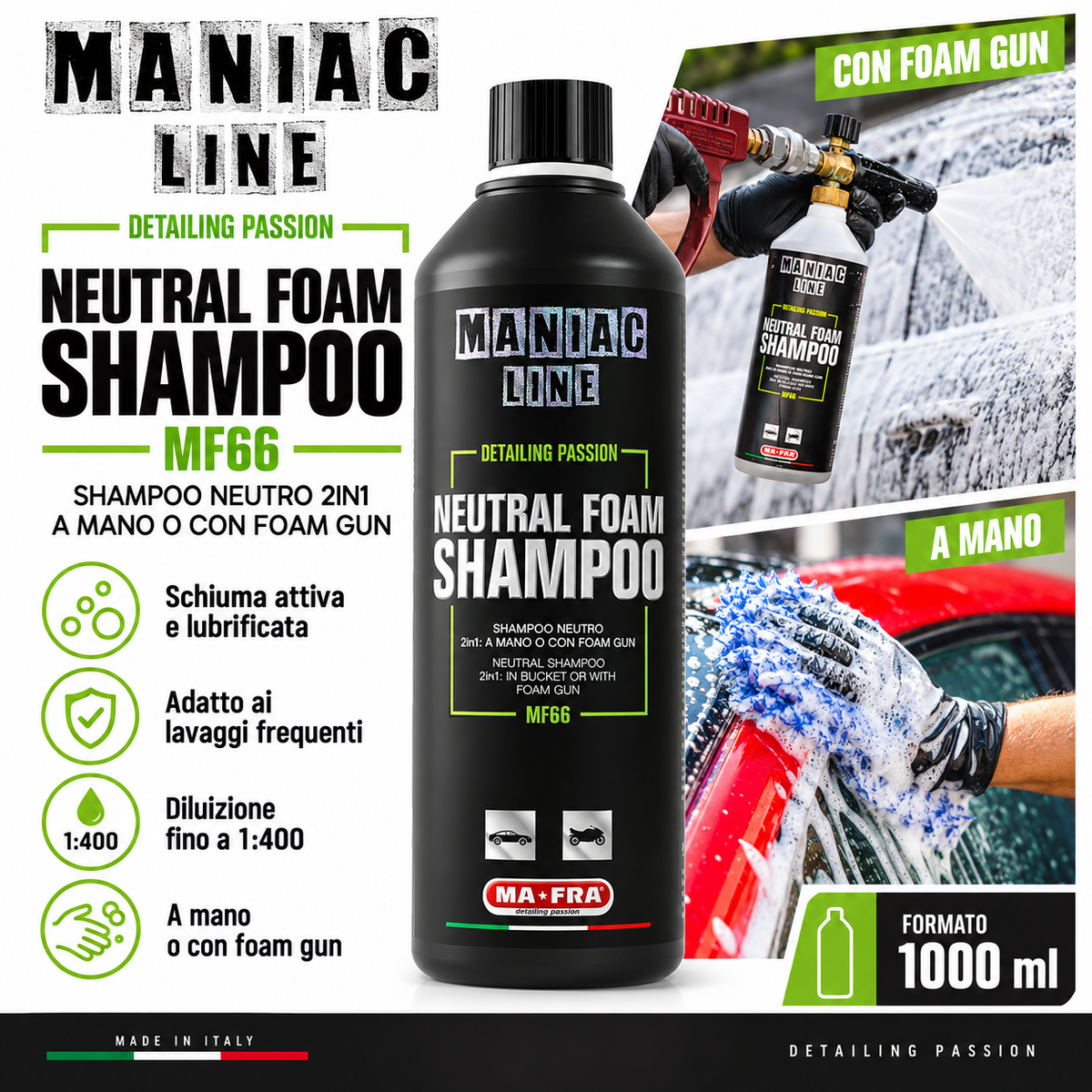 Neutral Foam Shampoo - MA-FRA Maniac Line