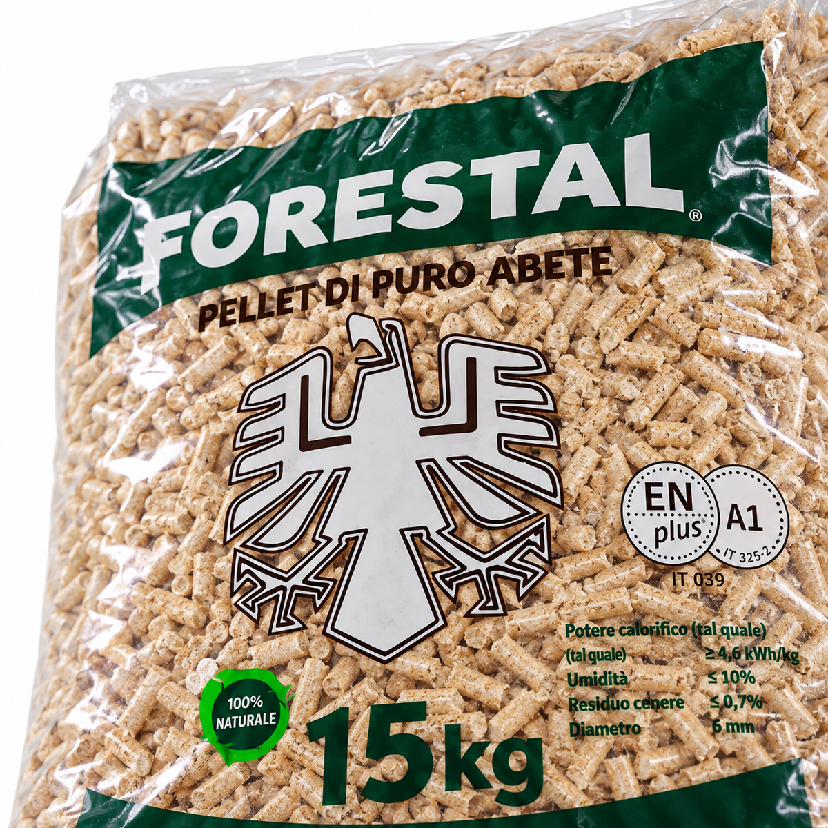Pellet Forestal 100% abete ENplus A1 - Sacco 15 kg