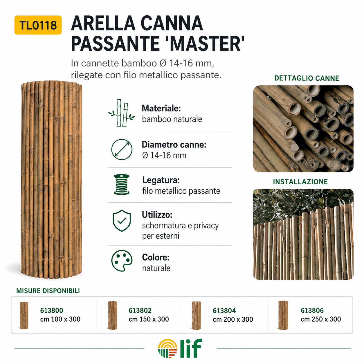 ARELLA CANNA PASSANTE 'MASTER' - LIF