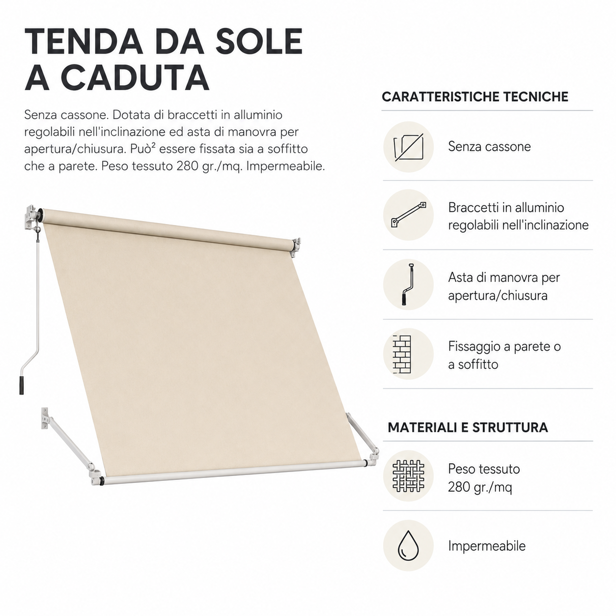 TENDA DA SOLE A CADUTA