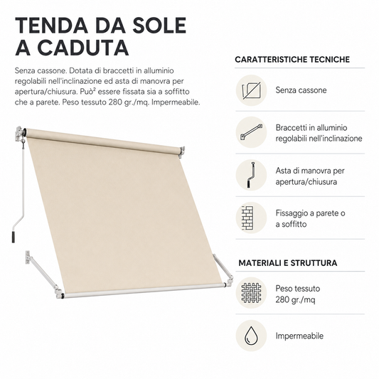 TENDA DA SOLE A CADUTA