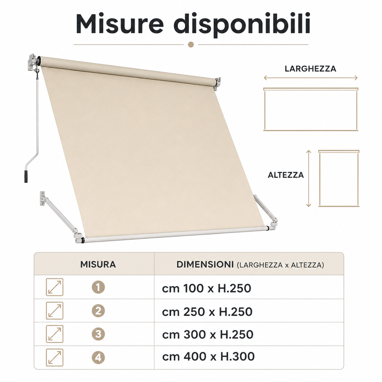 TENDA DA SOLE A CADUTA