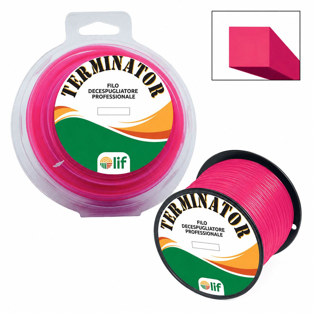 FILO DECESPUGLIATORE LIF TERMINATOR TONDO E QUADRO – Nylon Professionale (Varie Misure)