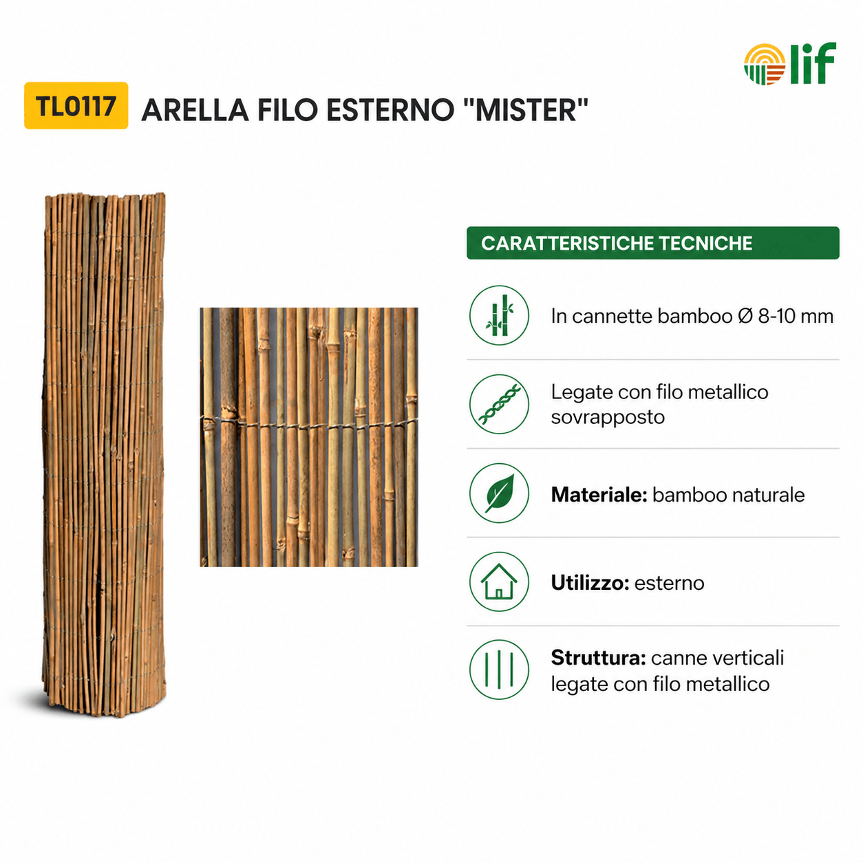 ARELLA BAMBÙ FILO STERNO - MISTER - ELETTROFER