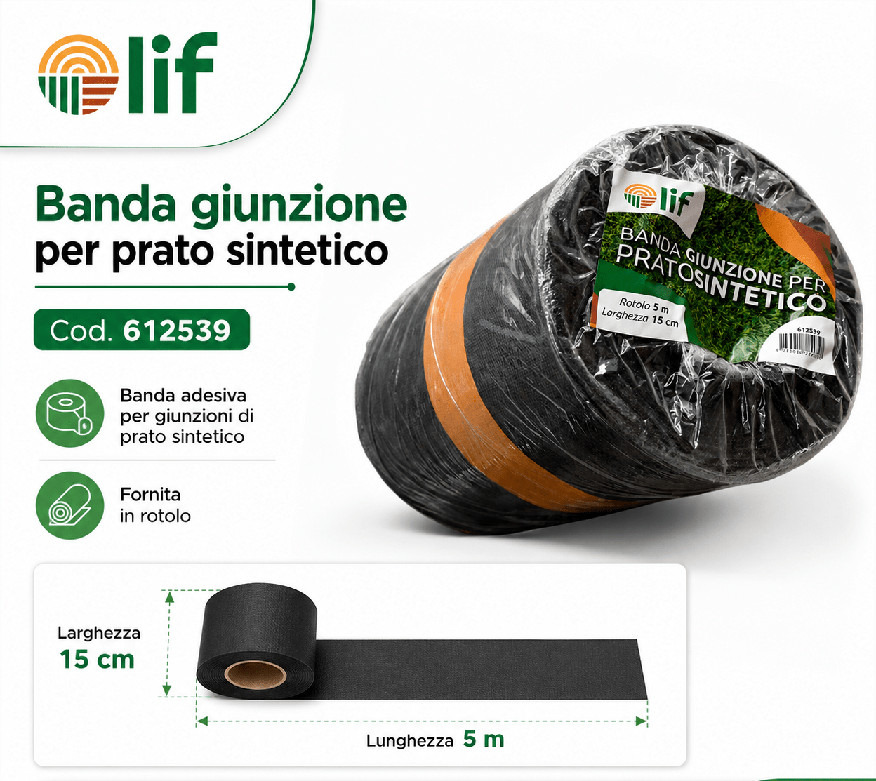 Banda di Giunzione per Prato Sintetico LIF – Installazione Professionale (2 Varianti) - ELETTROFER