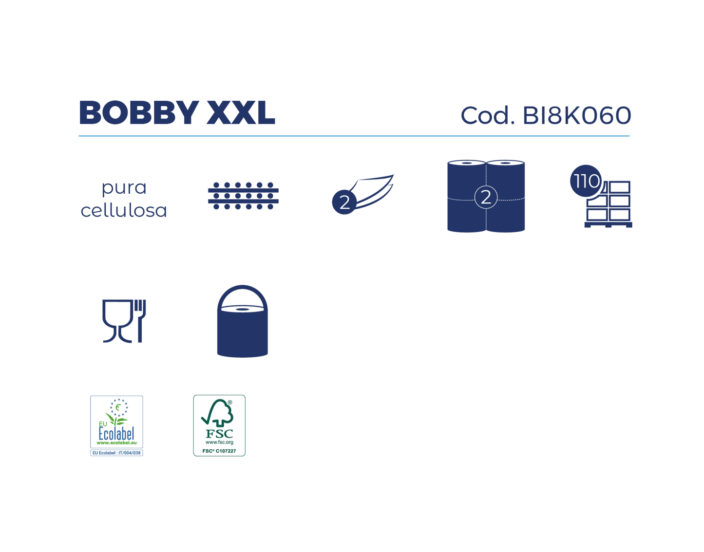 BOBINA BOBBY XXL - 2 ROTOLi - ELETTROFER