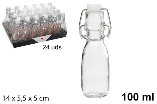 BOTTIGLIA IN VETRO CON TAPPO MECCANICO – 100ML - ELETTROFER