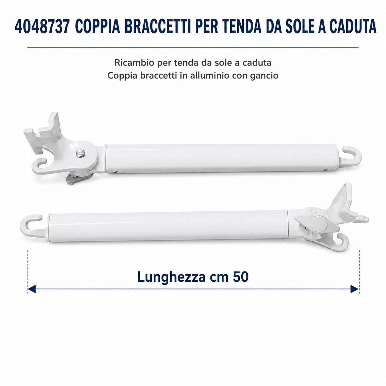 BRACCETTI PER TENDA A CADUTA- 50 cm - ELETTROFER