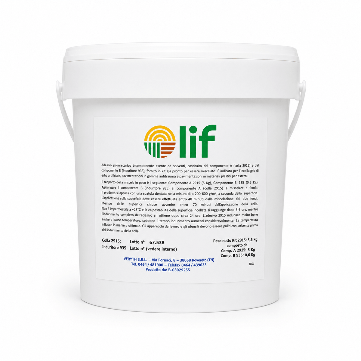 Collante per Prato Sintetico LIF – Adesivo Professionale - ELETTROFER