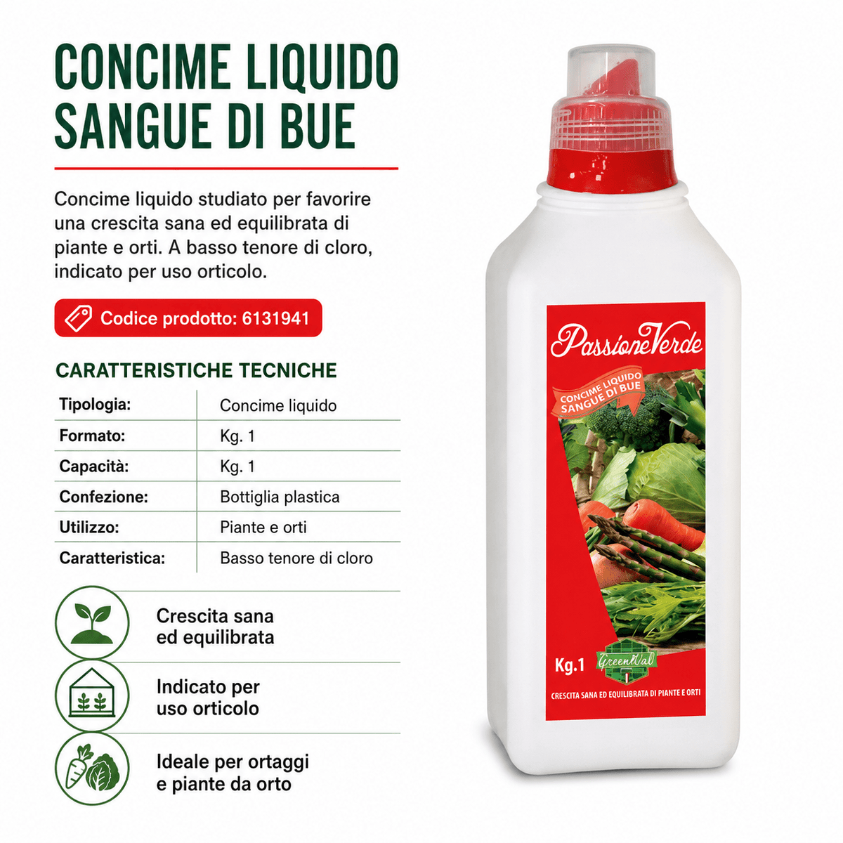 Concimi LIF per Piante e Giardino – Liquido, Sangue di Bue e Polvere Solubile - ELETTROFER