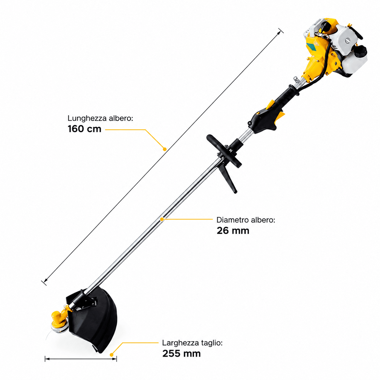 DECESPUGLIATORE A SCOPPIO PG430W LIF - 1,5 HP - CARBURATORE WALBRO - ELETTROFER
