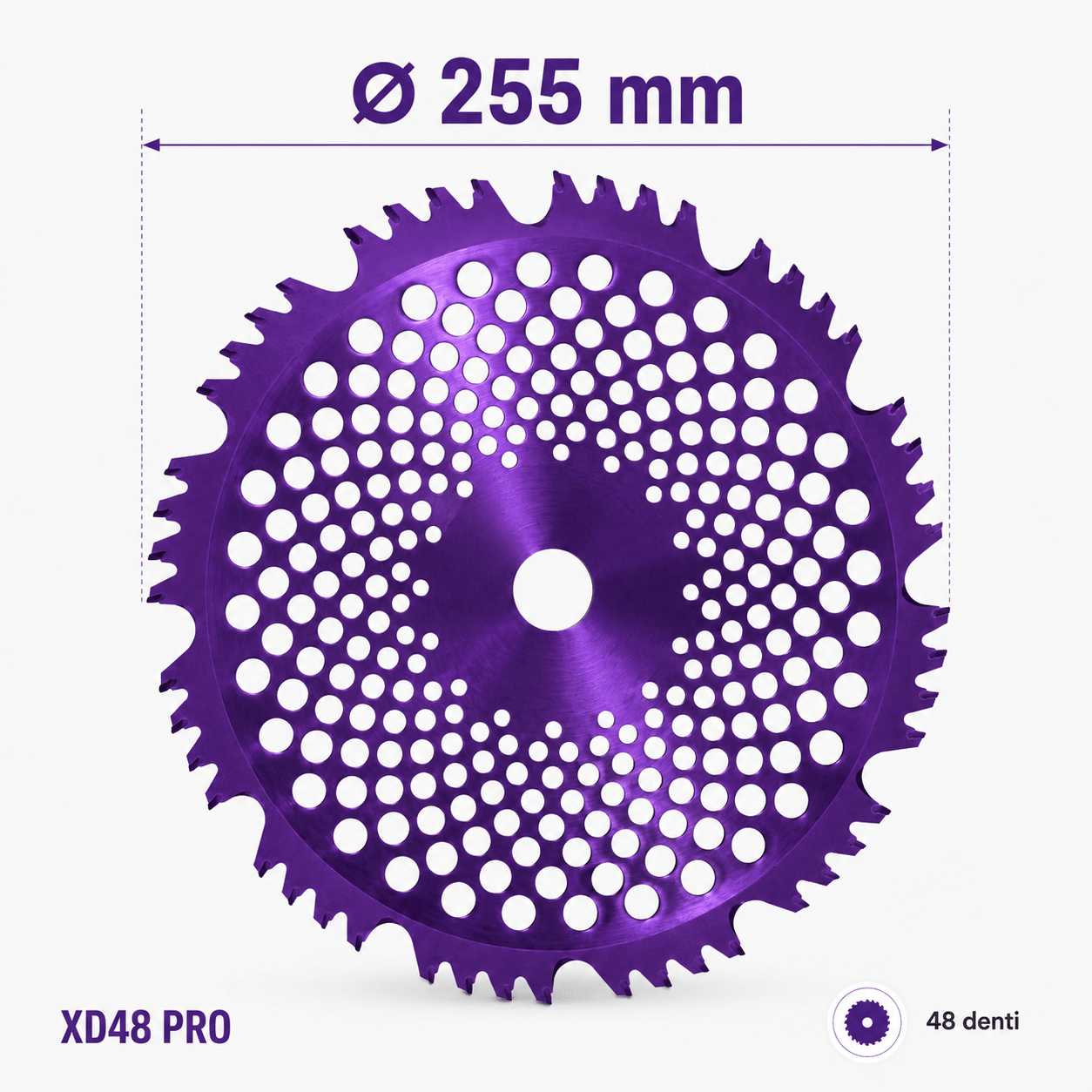 DISCHI PER DECESPUGLIATORE LIF XD – 255 mm con Denti al Tungsteno - ELETTROFER