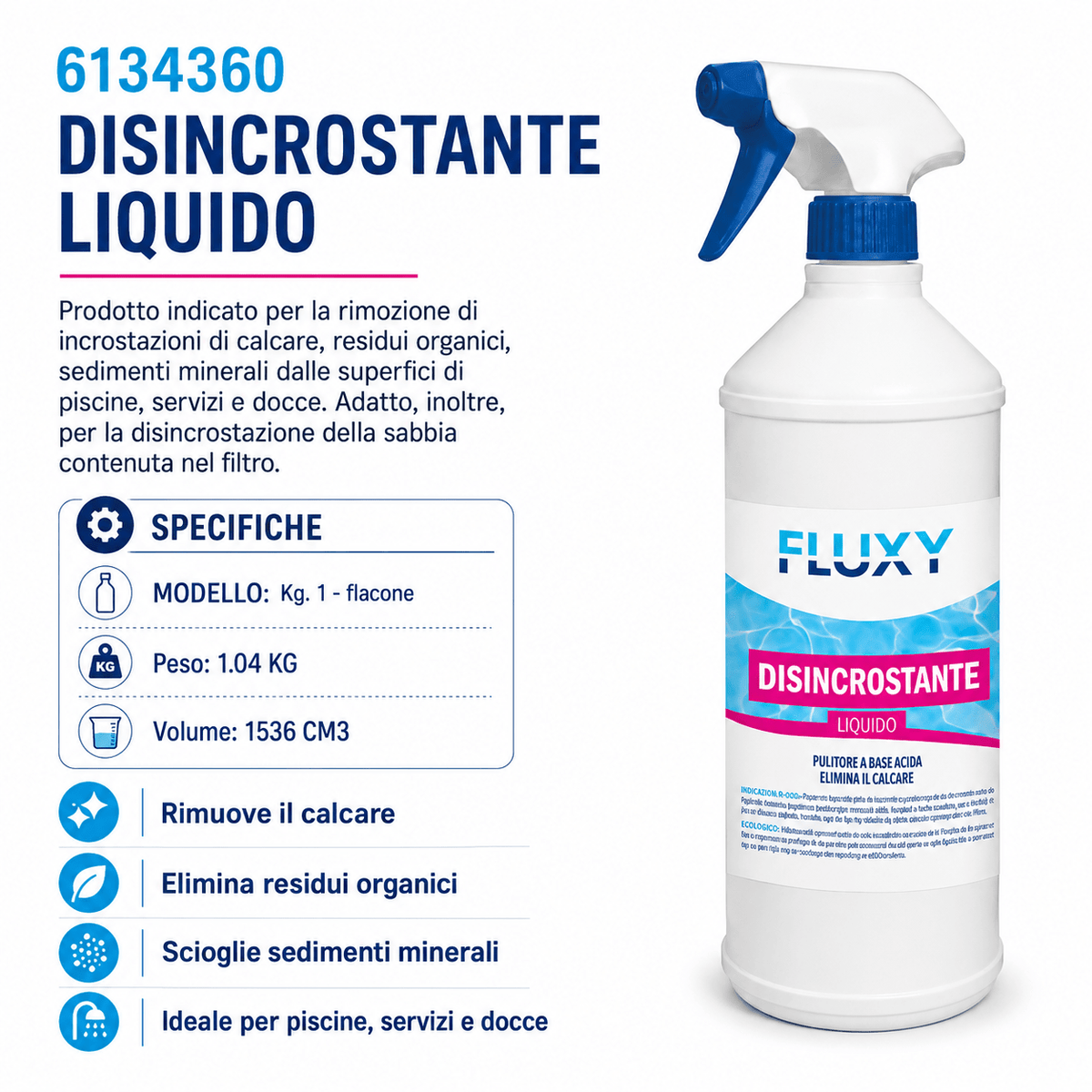 DISINCROSTANTE LIQUIDO - ELETTROFER